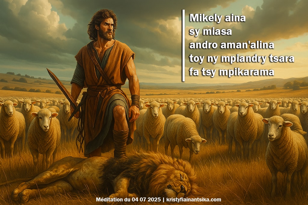 Mikely aina sy miasa andro aman'alina toy ny mpiandry tsara fa tsy mpikarama