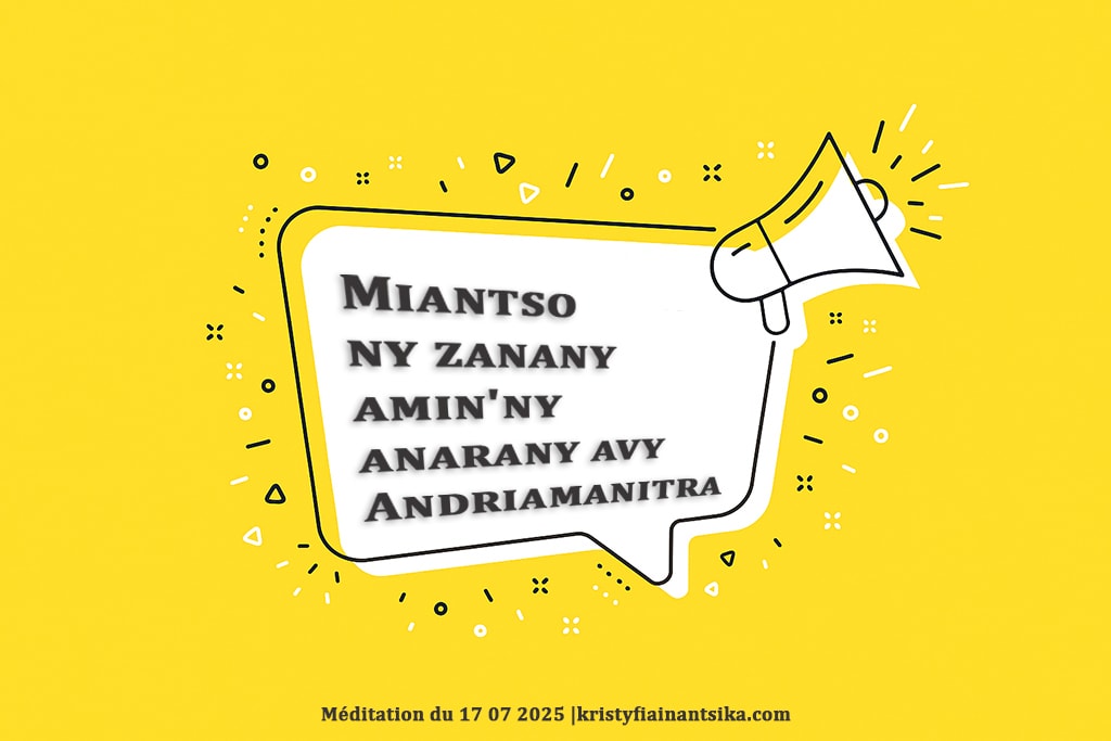 Miantso ny zanany amin'ny anarany avy Andriamanitra