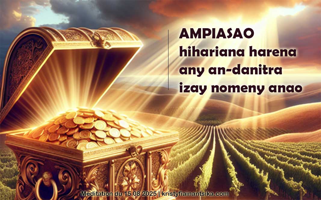 Ampiasao hihariana harena any an-danitra izay nomeny anao