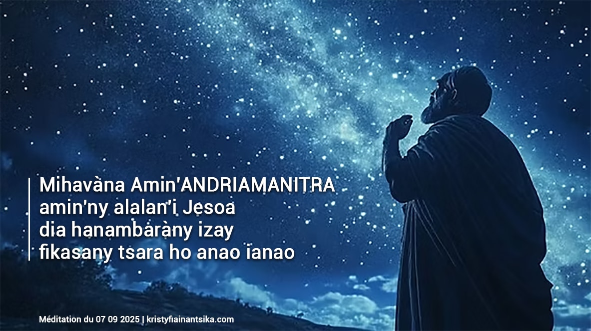 Mihavana amin'Andriamanitra amin'ny alalan'i Jesoa dia hanambaràny izay fikasany tsara ho anao ianao