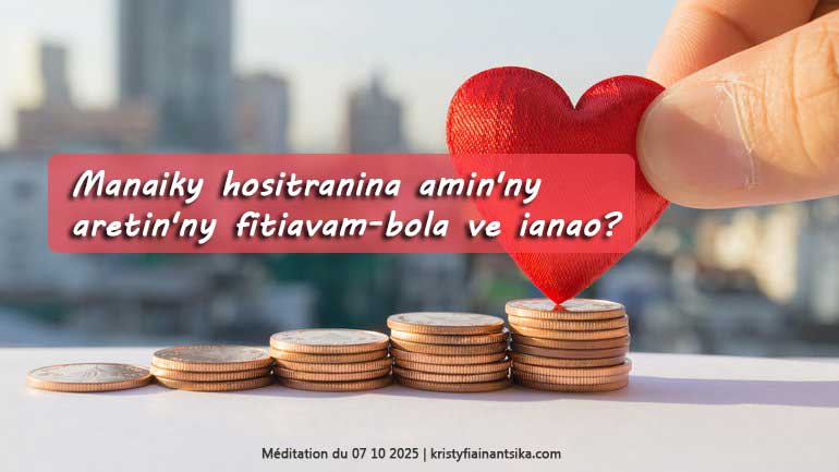 Manaiky hositranina amin'ny aretin'ny fitiavam-bola ve ianao?