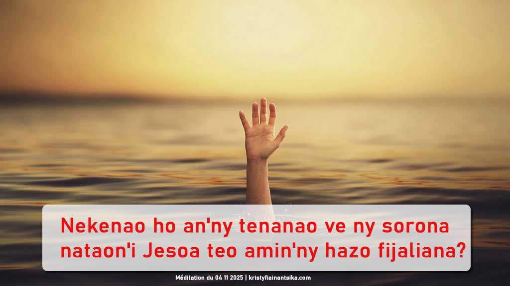 Nekenao ho an'ny tenanao ve ny sorona nataon'i Jesoa teo amin'ny hazo fijaliana?