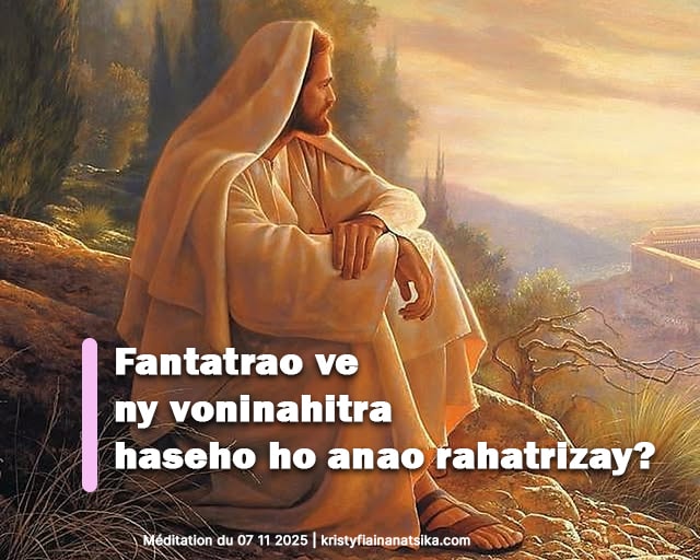 Fantatrao ve ny voninahitra haseho ho anao rahatrizay?