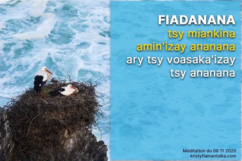 Fiadanana tsy miankina amin'izay ananana ary tsy voasaka'izay tsy ananana
