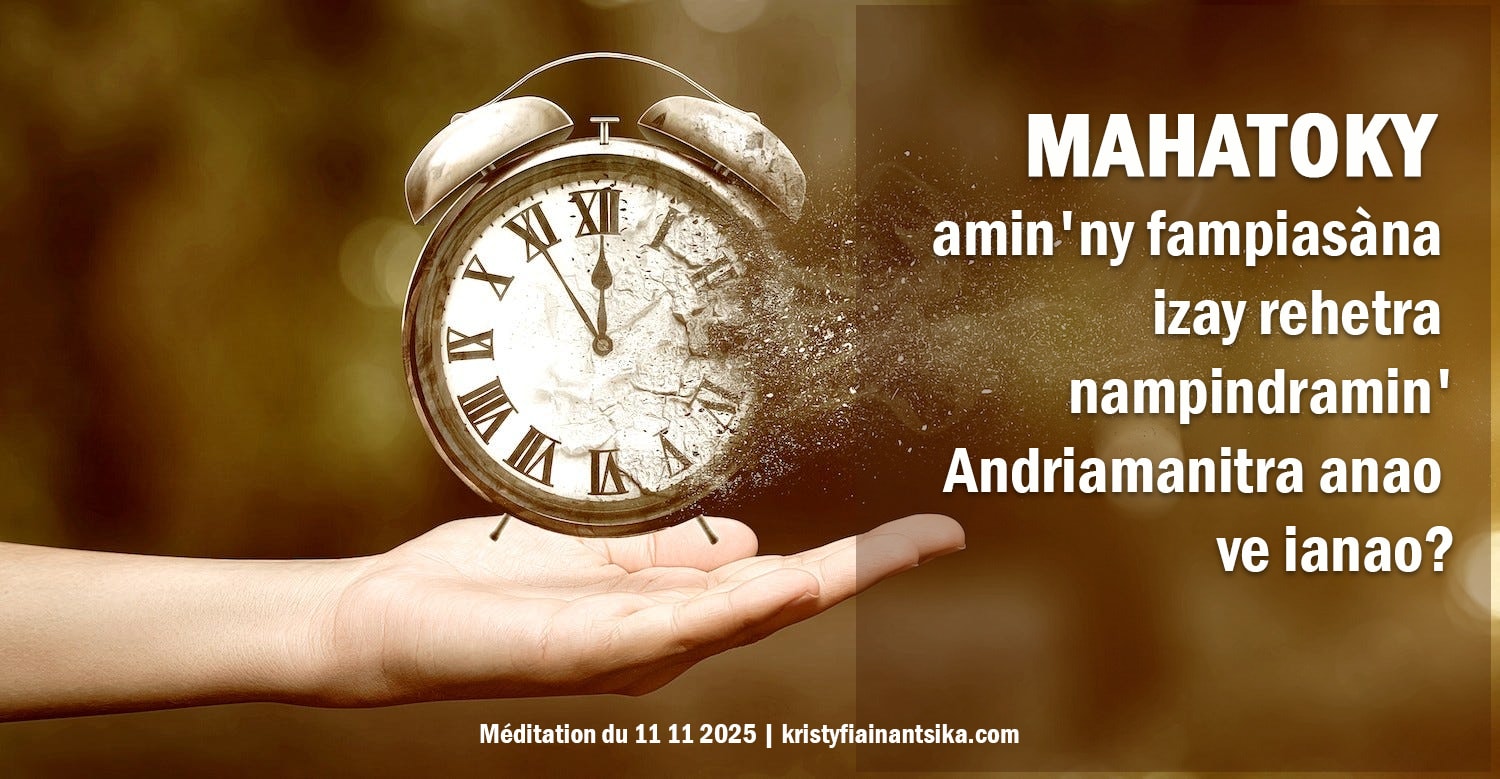 Mahatoky amin'ny fampiasàna izay rehetra nampindramin' Andriamanitra anao ve ianao?