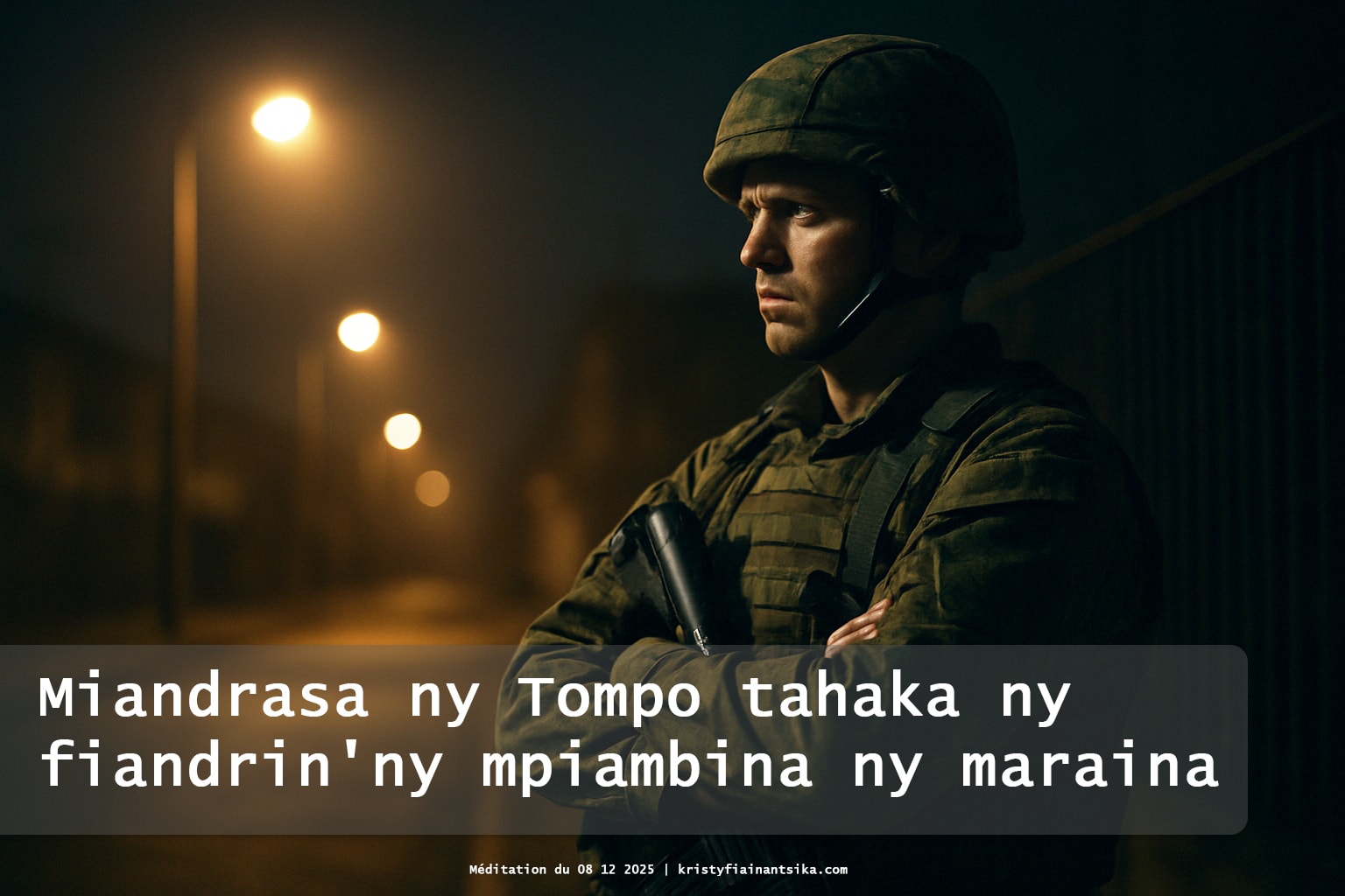 Miandrasa ny Tompo tahaka ny fiandrin'ny mpiambina ny maraina