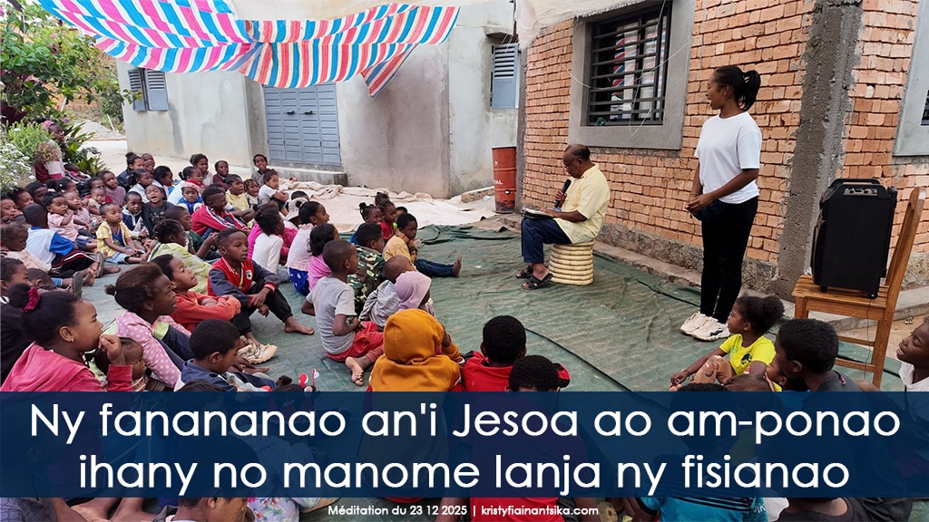 Ny fanananao an'i Jesoa ao am-ponao ihany no manome lanja ny fisianao