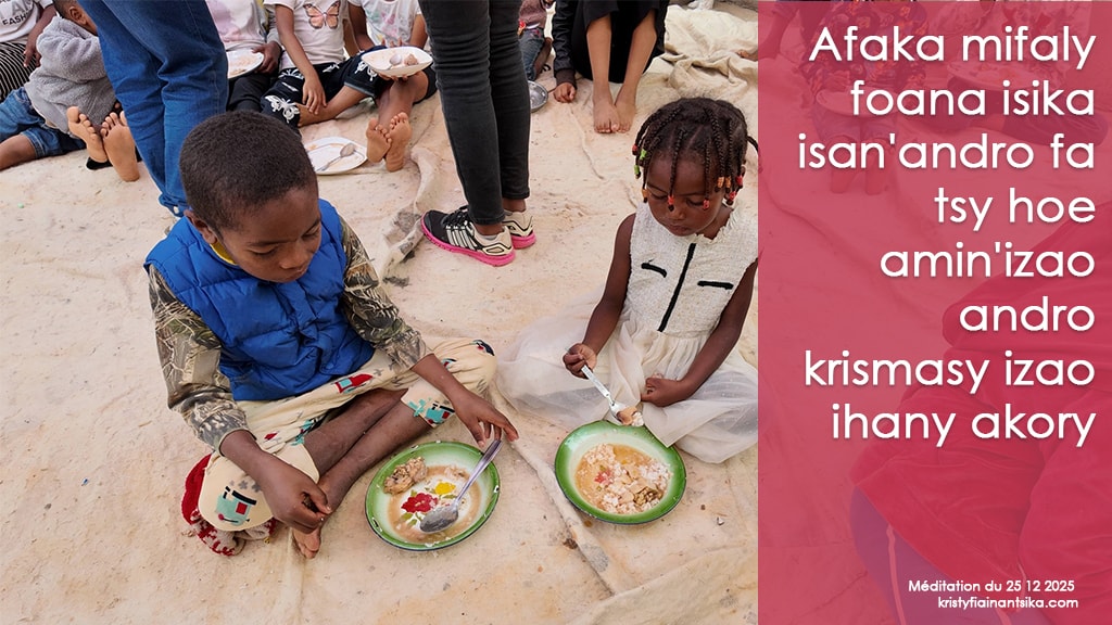 Afaka mifaly foana isika isan'andro fa tsy hoe amin'izao andro krismasy izao ihany akory