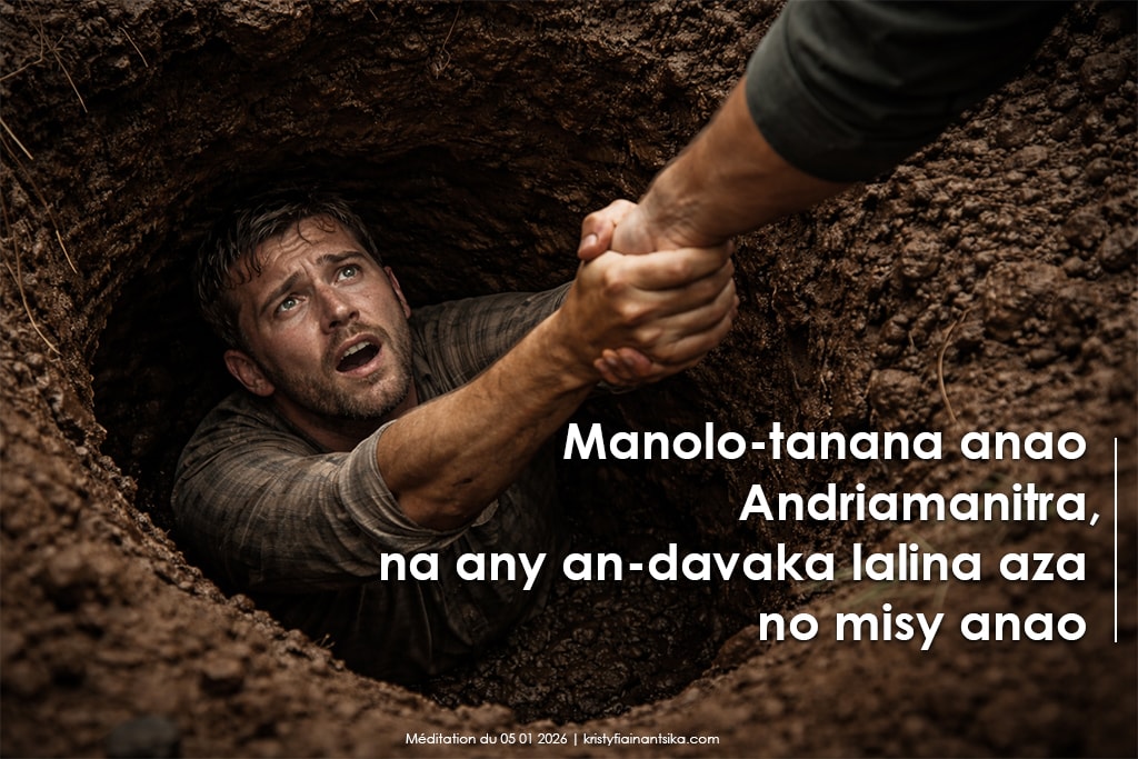 Manolo-tanana anao Andriamanitra, na any an-davaka lalina aza no misy anao