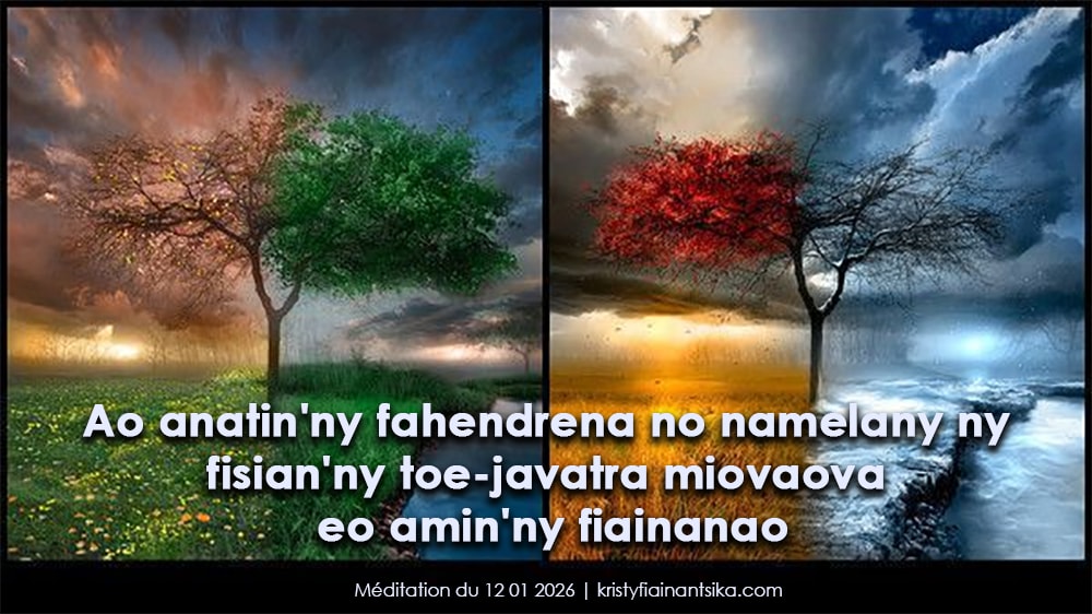 Ao anatin'ny fahendrena no namelany ny fisian'ny toe-javatra miovaova eo amin'ny fiainanao