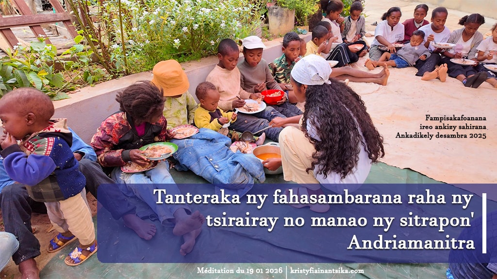 Tanteraka ny fahasambarana raha ny tsirairay no manao ny sitrapon' Andriamanitra