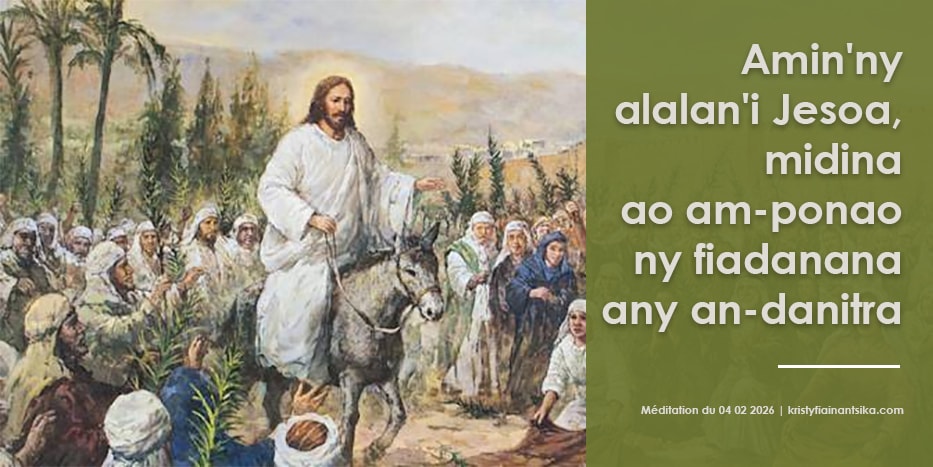 Amin'ny alalan'i Jesoa, midina ao am-ponao ny fiadanana any an-danitra