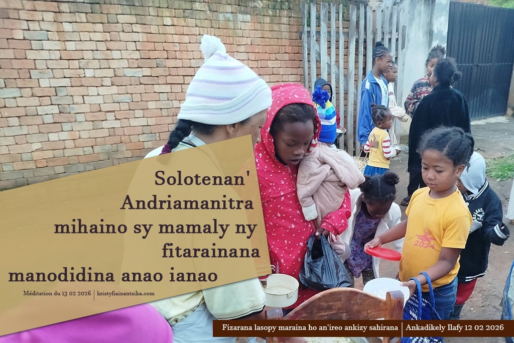 Solotenan' Andriamanitra mihaino sy mamaly ny fitarainana manodidina anao ianao