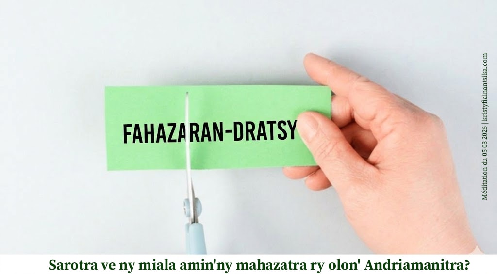 Sarotra ve ny miala amin'ny mahazatra ry olon' Andriamanitra?