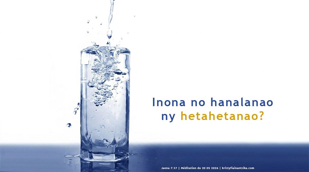 Inona no hanalanao ny hetahetanao ??