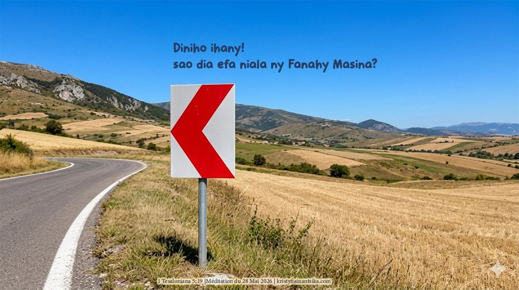 Diniho ihany! sao dia efa niala ny Fanahy Masina?