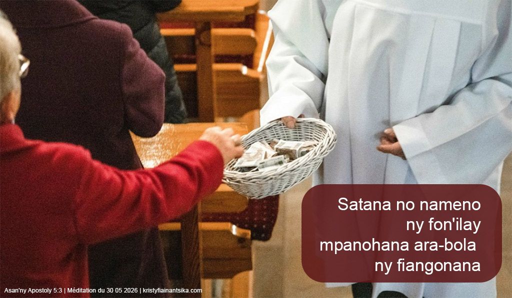 Satana no nameno ny fon'ilay mpanohana ara-bola ny fiangonana