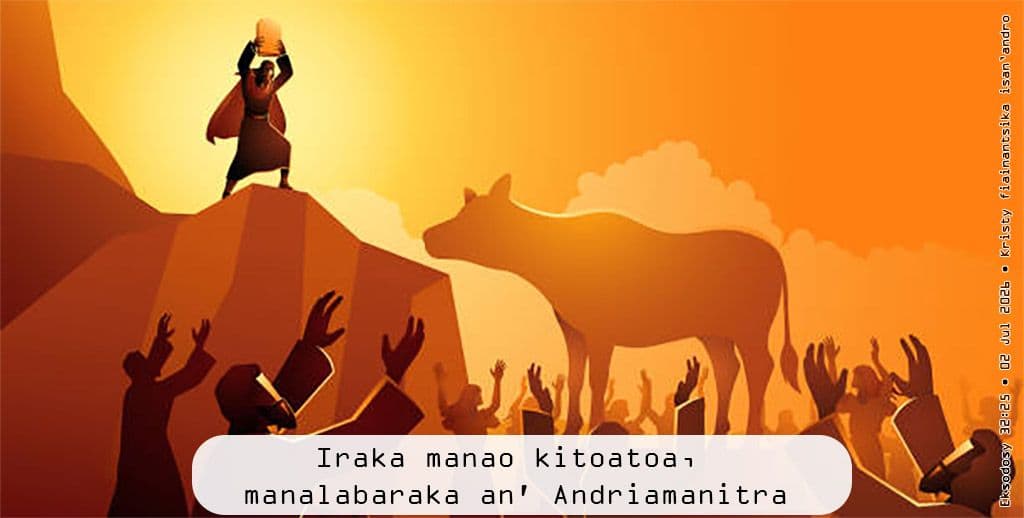 Iraka manao kitoatoa, manalabaraka an' Andriamanitra