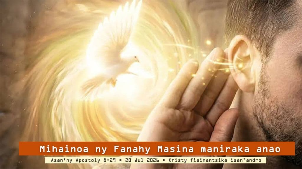Mihainoa ny Fanahy Masina maniraka anao